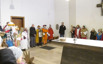 Aussendung der Sternsinger in St. Mauritius