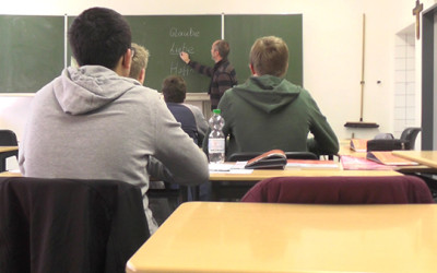 Bei den Dreharbeiten für den Videowettbewerb 1'31''