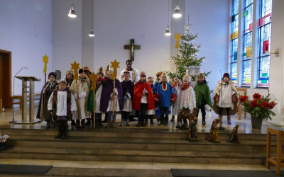 Gruppenbilder unserer Sternsinger