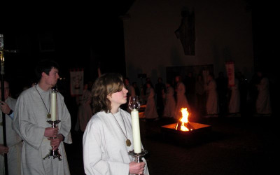 Osternacht in St. Mauritius und anschließendes Beisammensein im Pfarrheim